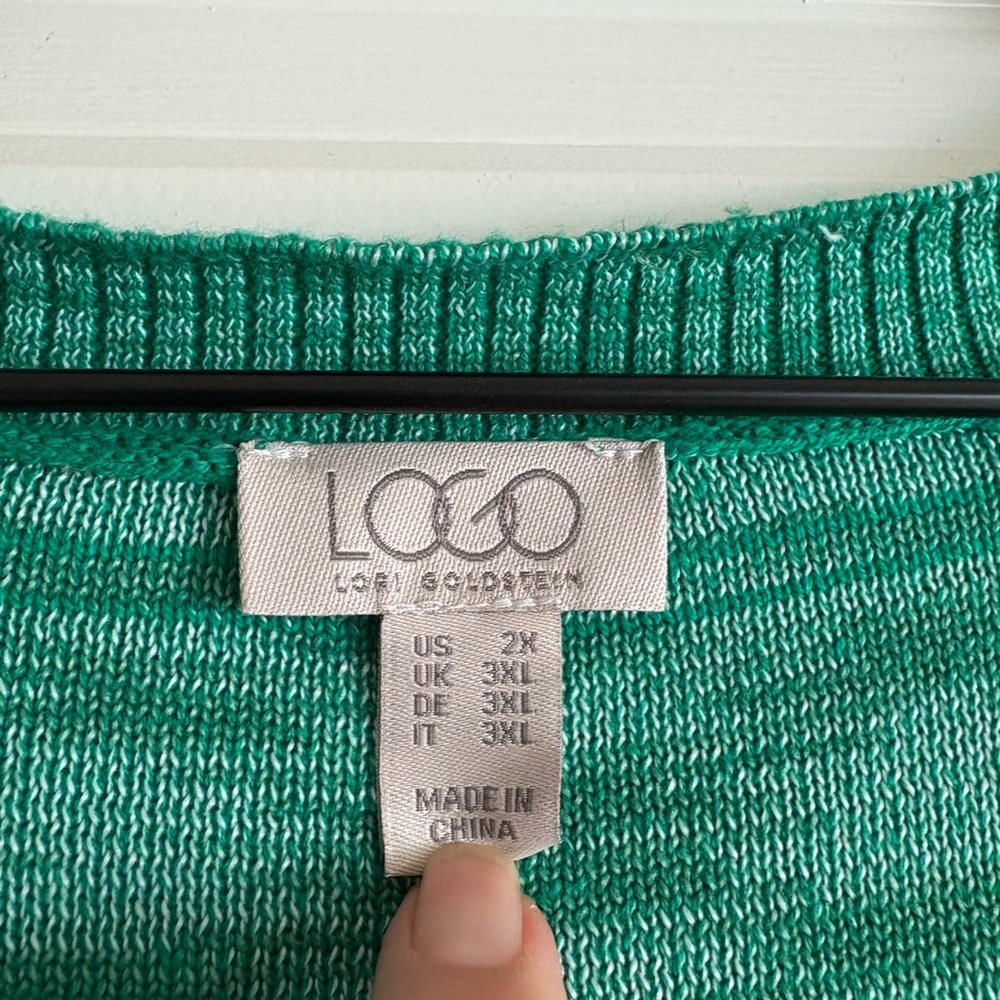 LOGO Lori Goldstein Women’s Lightweight Sweater - Picture 4 of 6
